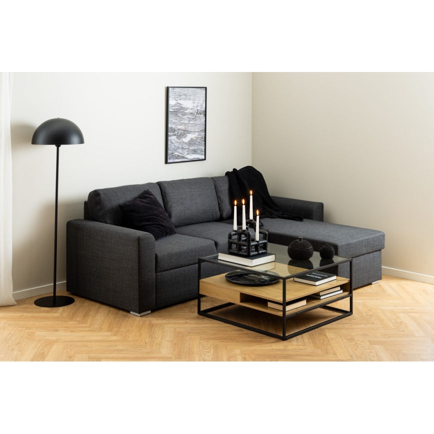 Τραπέζι σαλονιού ZEIN δρυς/μαύρο