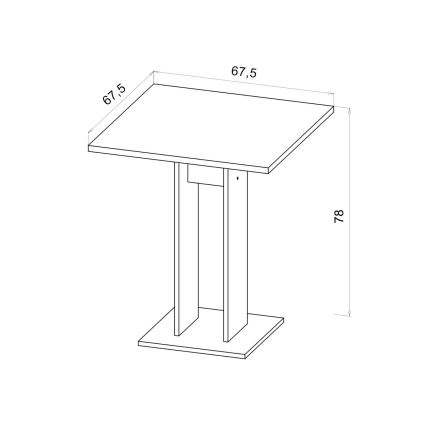 Τραπέζι STRAPO δρυς wotan