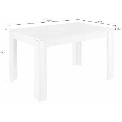 Τραπέζι τραπεζαρίας ARIA λευκό