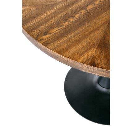 Τραπέζι τραπεζαρίας CARMELO 75x100 cm μαύρο/καφέ