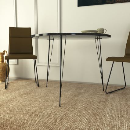 Τραπέζι τραπεζαρίας SANDALF 75x90 cm μαύρο