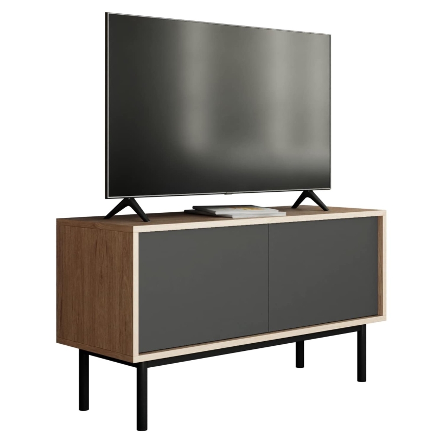 Τραπέζι τηλεόρασης BASIC 57x104 εκ. δρυς jackson hickory/ανθρακί