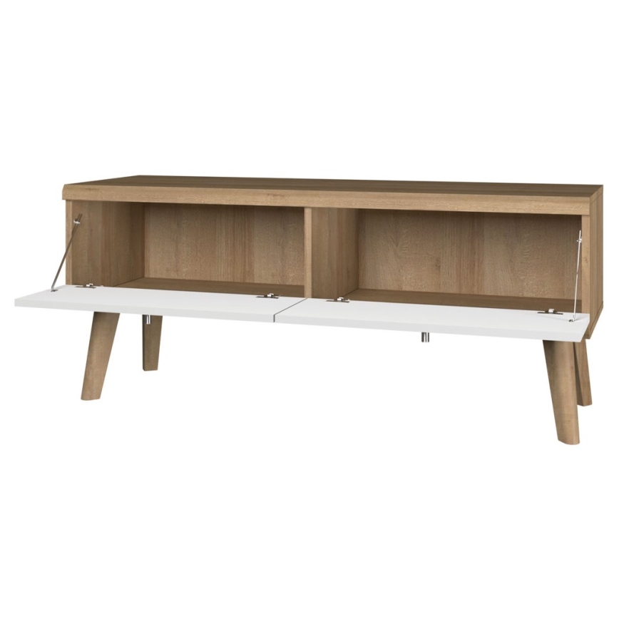 Τραπέζι τηλεόρασης PRIMO 50x107 εκ. δρυς riviera/λευκό