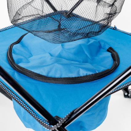 Τραπέζι για κάμπινγκ πτυσσόμενο + 2x καρέκλες μπλε