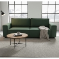 Τριθέσιος καναπές-κρεβάτι RONDA με πρακτικό αποθηκευτικό χώρο, πράσινος