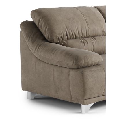 Τριθέσιος καναπές RIMINI καφέ