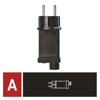 Τροφοδοτικό για συνδεόμενα χριστουγεννιάτικα φωτάκια 230V IP44