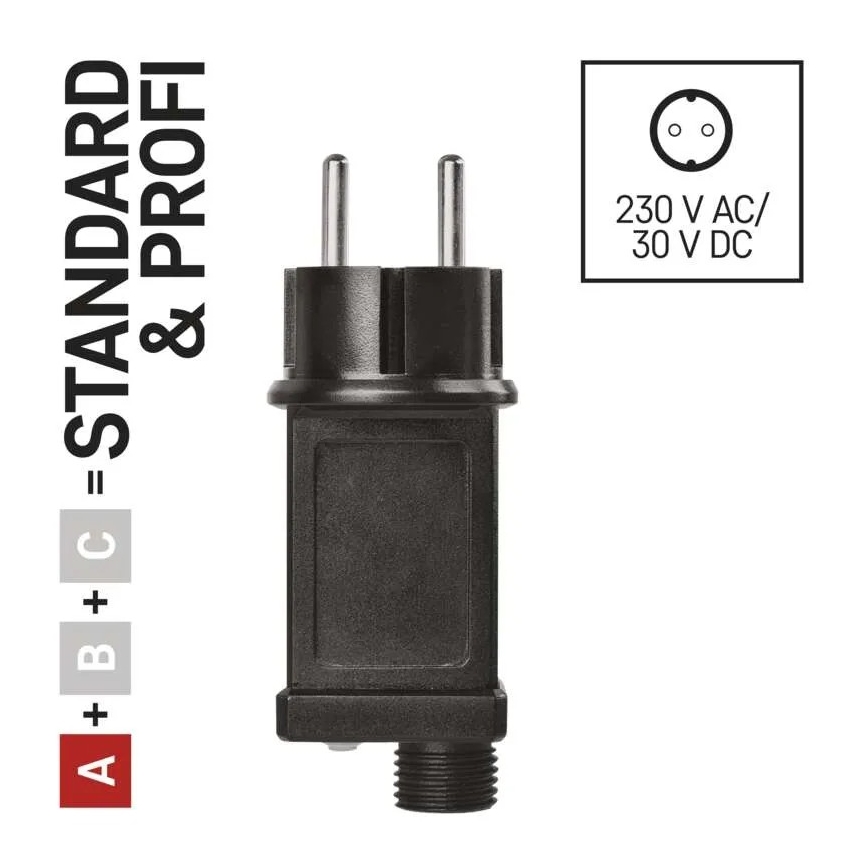 Τροφοδοτικό για συνδεόμενα χριστουγεννιάτικα φωτιστικά 12W/230V IP44