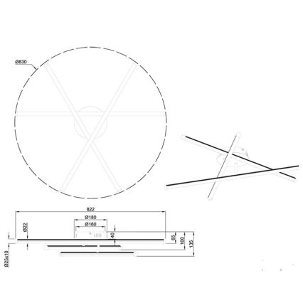 Trio - LED Dimmable χωνευτό πολύφωτο SMARAGD 3xLED/8W/230V  3000-6000K