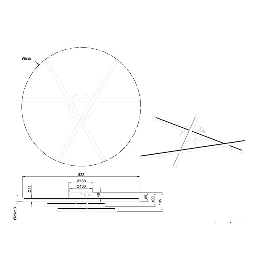 Trio - LED Dimmable χωνευτό πολύφωτο SMARAGD 3xLED/8W/230V  3000-6000K