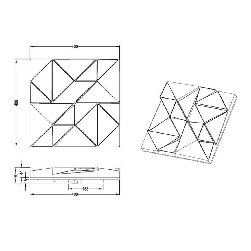 Trio - LED Φωτιστικό οροφής TRINITY LED/24W/230V 3000/4000/5500K