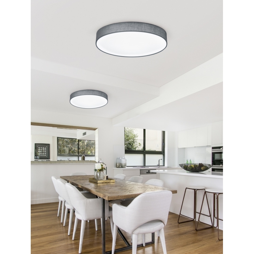 Trio - LED ρυθμιζόμενο φωτιστικό οροφής LUGANO LED/22W/230V 3000K Ø 40 cm γκρι