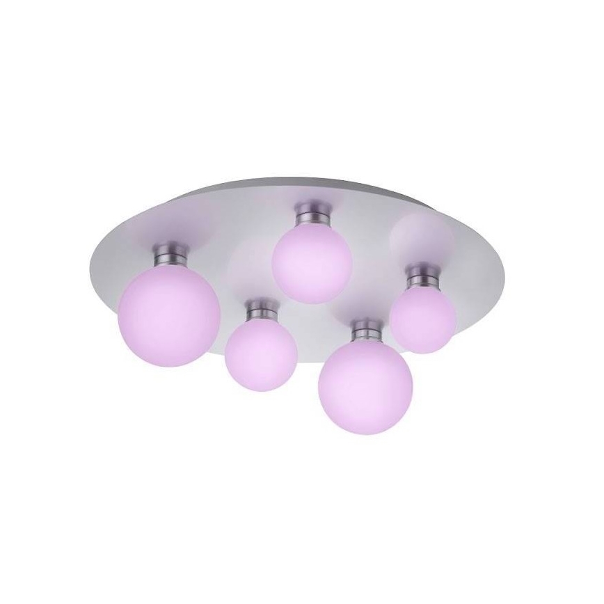Trio - LED RGB Dimmable φωτιστικό οροφής DICAPO 5xLED/3W/230V 3000-5000K + τηλεχειριστήριο