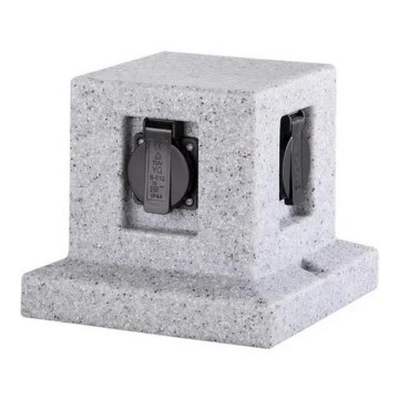 Trio - Πρίζα κήπου με χρονοδιακόπτη 4Z SCHUKO 230V IP44