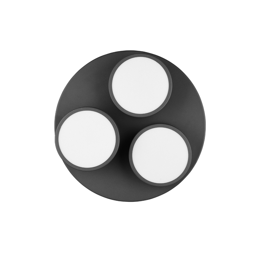 Trio - Ρυθμιζόμενο φωτιστικό οροφής LED FRANKLIN 3xLED/8,5W/230V 3000K Ø 35 cm μαύρο