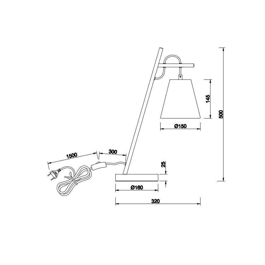 Trio - Επιτραπέζια λάμπα ANDREUS 1xE14/40W/230V