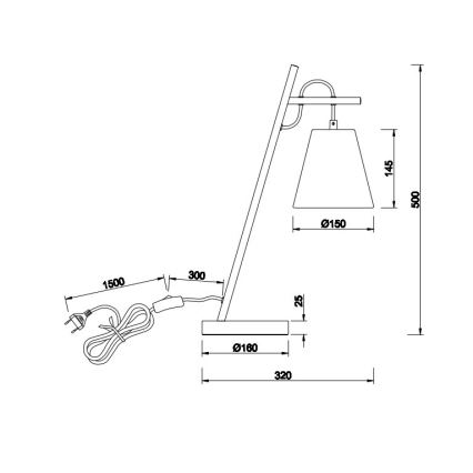 Trio - Επιτραπέζια λάμπα ANDREUS 1xE14/40W/230V