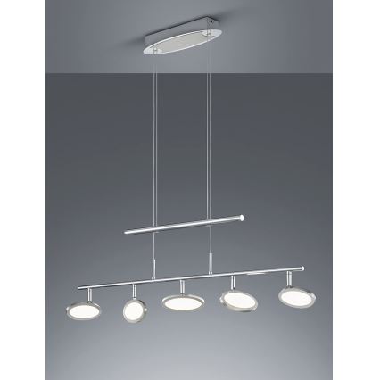 Trio - Κρεμαστό φωτιστικό οροφής LED ράγα DUELLANT 5xLED/4,3W/230V