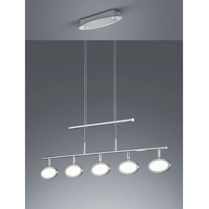 Trio - Κρεμαστό φωτιστικό οροφής LED ράγα DUELLANT 5xLED/4,3W/230V