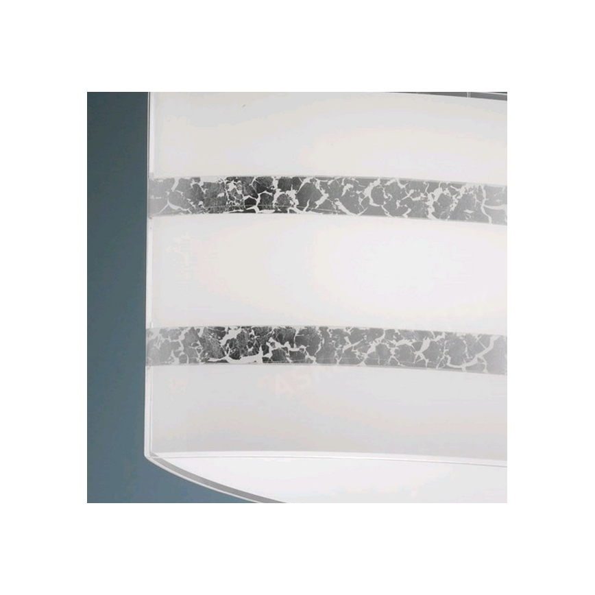 Trio - Κρεμαστό φωτιστικό οροφής NIKOSIA 2xE27/40W/230V ασημί