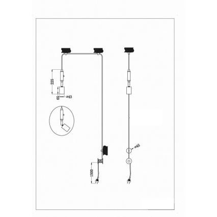 Trio - Κρεμαστό φωτιστικό οροφής STELLA 1xE27/42W/230V