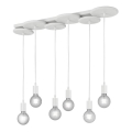 Trio - Πολύφωτο κρεμαστό DISCUS 6xE27/28W/230V λευκό