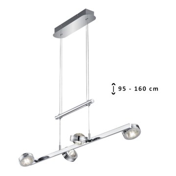 TRIO - Πολύφωτο LED σε σχοινί LENTIL 8xLED/2,3W/230V