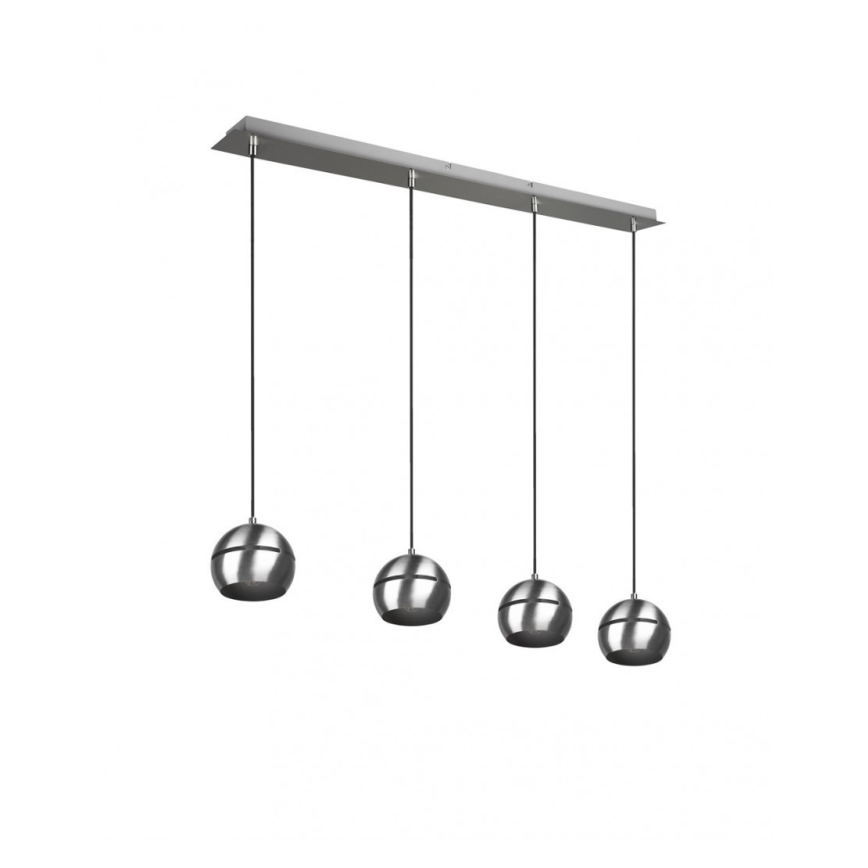 Trio - Πολύφωτο με συρματόσχοινο FLETCHER 4xE14/40W/230V ματ χρώμιο