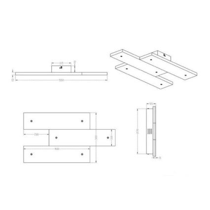 Trio - Φωτιστικό οροφής LED DENVER 3xLED/10W/230