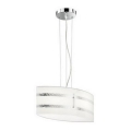 Trio - Φωτιστικό οροφής με καλώδιο NIKOSIA 2xE27/40W/230V ασημί