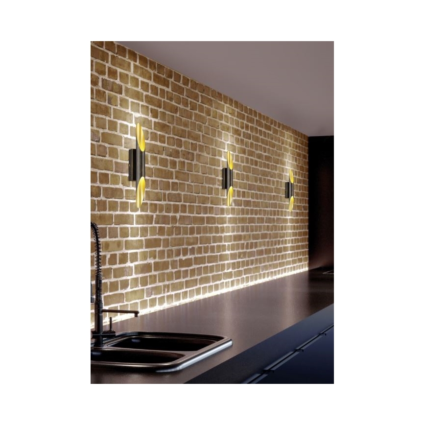 Trio - Φωτιστικό τοίχου LED BOLERO 2xLED/3,1W/230V CRI 90 χαλκός