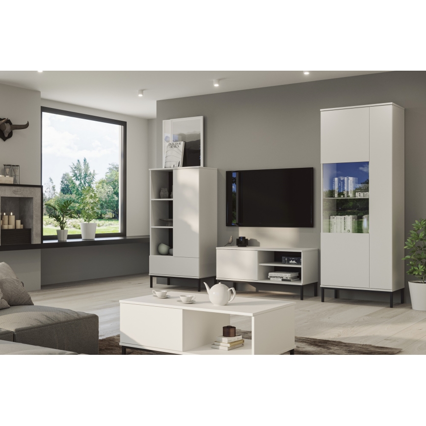 TV table ERISTI 50x100,8 cm λευκό