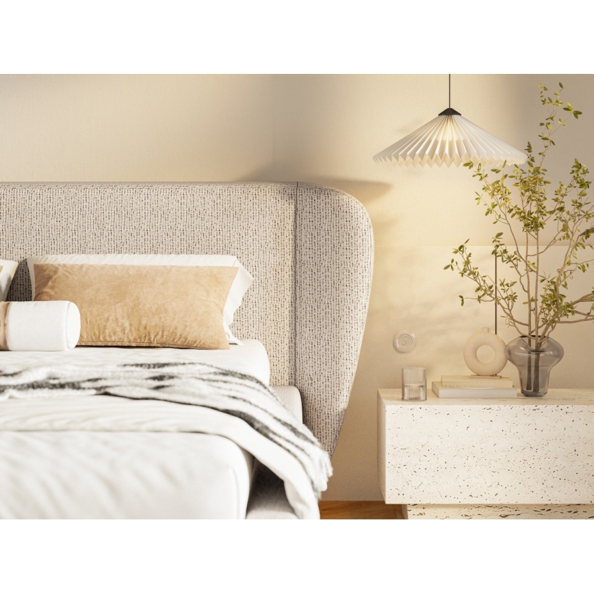 Tvrda postelja χωρίς στρώμα DALIA 160x200 cm γκρι