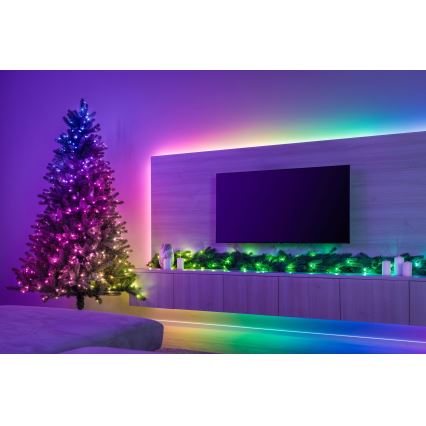 Twinkly - LED RGBW ρυθμιζόμενη χριστουγεννιάτικη γιρλάντα GARLAND 50xLED 2,7 m Wi-Fi