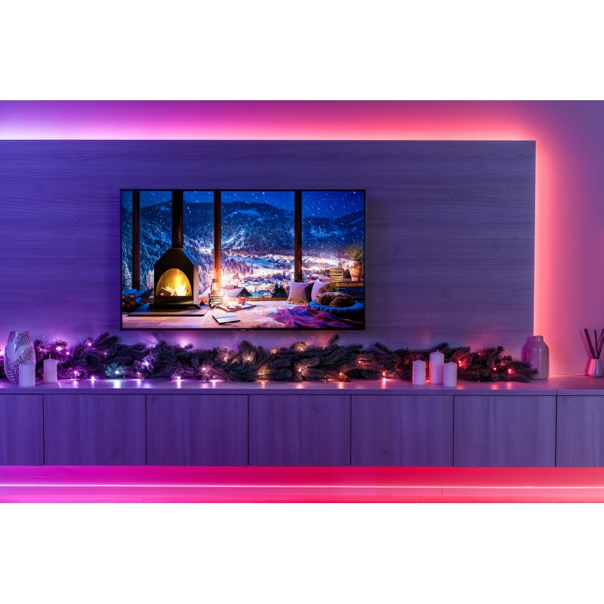 Twinkly - LED RGBW ρυθμιζόμενη χριστουγεννιάτικη γιρλάντα GARLAND 50xLED 2,7 m Wi-Fi