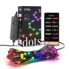 Twinkly - LED RGB Dimmable ταινία DOTS 60xLED 3 m Wi-Fi USB