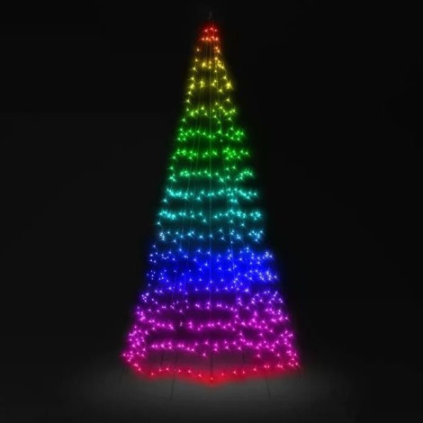 Twinkly - LED RGBW Dimming Εξωτερικού χώρου Χριστουγεννιάτικο δέντρο LIGHT TREE 450xLED 3m IP44 Wi-Fi
