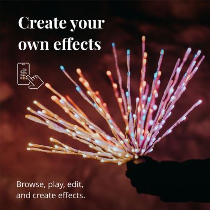 Twinkly - LED RGB Dimming Εξωτερικού χώρου poinsettia SPRITZER 200xLED IP44 Wi-Fi