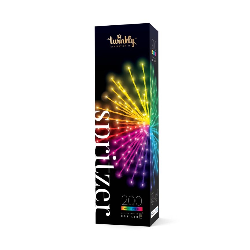 Twinkly - LED RGB Dimming Εξωτερικού χώρου poinsettia SPRITZER 200xLED IP44 Wi-Fi