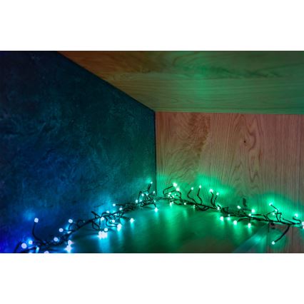 Twinkly -  LED RGBW  Χριστουγεννιάτικα Λαμπάκια κουρτίνα ντιμαριζόμενα Εξωτερικού χώρου CLUSTER 400xLED 9,5m IP44 Wi-Fi