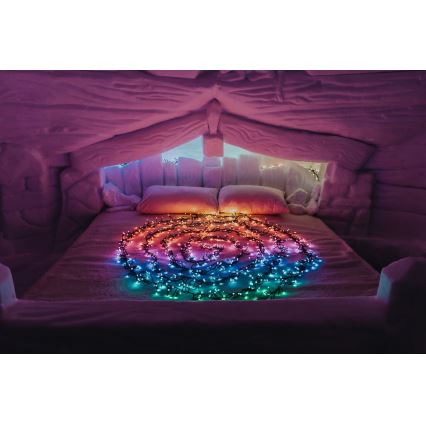 Twinkly - LED RGB Dimming Εξωτερικού χώρου Χριστουγεννιάτικη φωτεινή αλυσίδα CLUSTER 400xLED 9,5m IP44 Wi-Fi