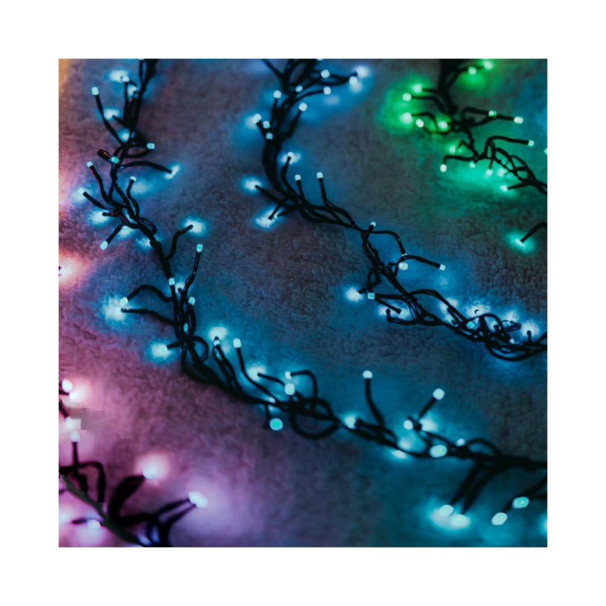 Twinkly - LED RGB Dimming Εξωτερικού χώρου Χριστουγεννιάτικη φωτεινή αλυσίδα CLUSTER 400xLED 9,5m IP44 Wi-Fi