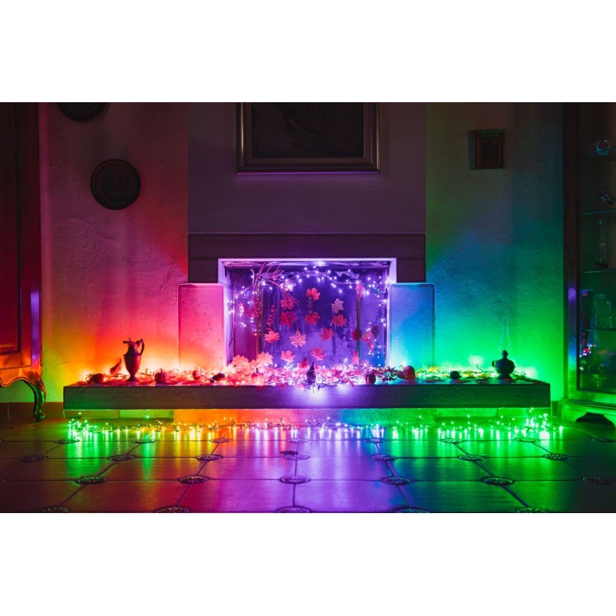Twinkly - LED RGB Dimming Εξωτερικού χώρου Χριστουγεννιάτικη φωτεινή αλυσίδα CLUSTER 400xLED 9,5m IP44 Wi-Fi