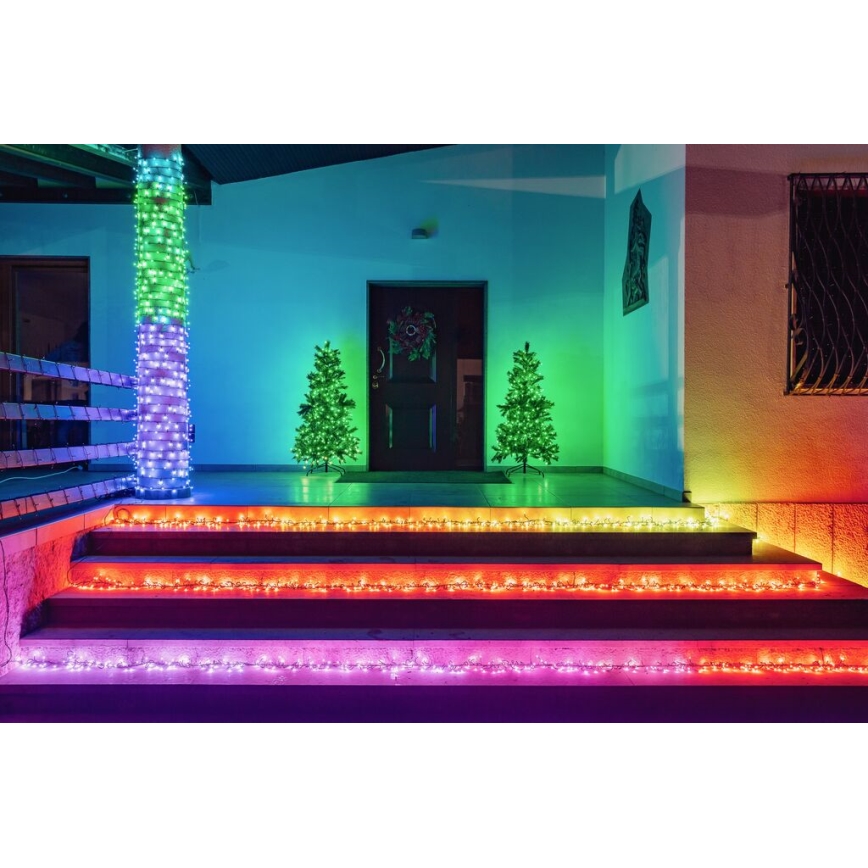 Twinkly - LED RGB Dimming Εξωτερικού χώρου Χριστουγεννιάτικη φωτεινή αλυσίδα CLUSTER 400xLED 9,5m IP44 Wi-Fi