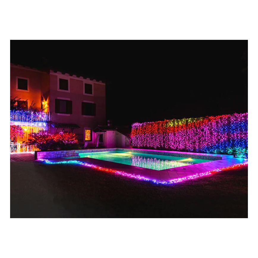Twinkly - LED RGB Dimming Εξωτερικού χώρου Χριστουγεννιάτικη φωτεινή αλυσίδα CLUSTER 400xLED 9,5m IP44 Wi-Fi