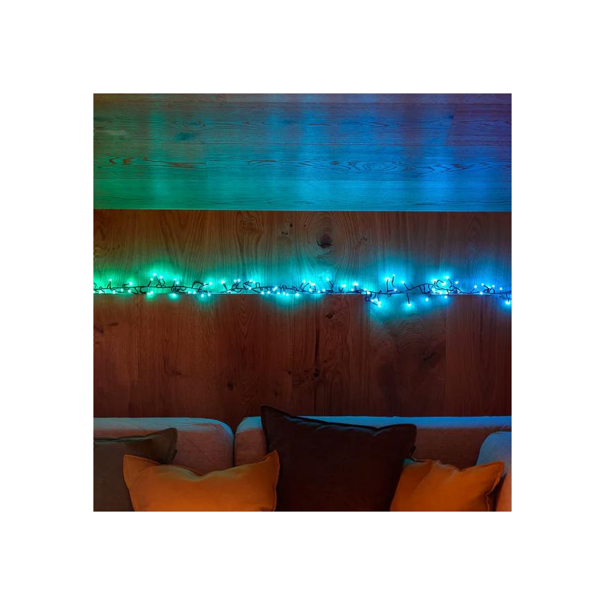 Twinkly - LED RGB Dimming Εξωτερικού χώρου Χριστουγεννιάτικη φωτεινή αλυσίδα CLUSTER 400xLED 9,5m IP44 Wi-Fi