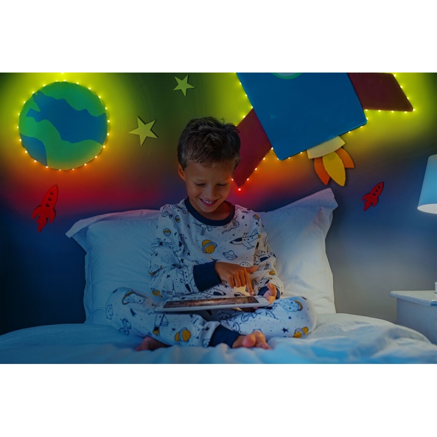Twinkly - LED RGB Dimmable ταινία DOTS 60xLED 3 m Wi-Fi USB