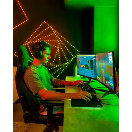 Twinkly - LED RGB ρυθμιζόμενη χριστουγεννιάτικη γιρλάντα DOTS 60xLED 7 m USB Wi-Fi