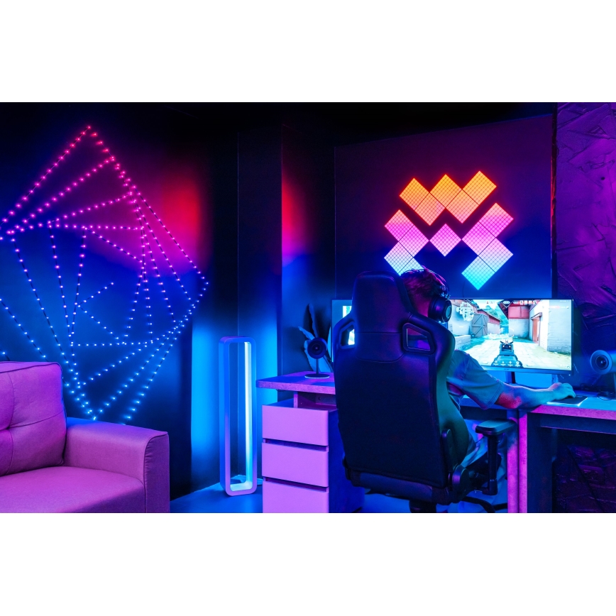 Twinkly - LED RGB ρυθμιζόμενη χριστουγεννιάτικη γιρλάντα DOTS 60xLED 7 m USB Wi-Fi