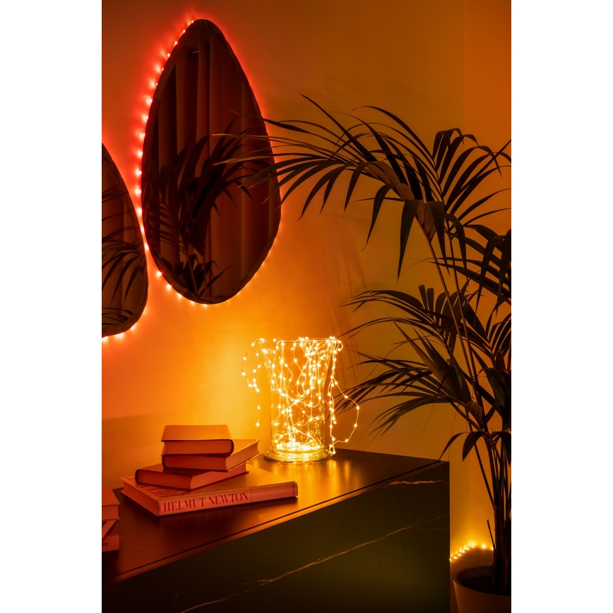 Twinkly - LED RGB ρυθμιζόμενη χριστουγεννιάτικη γιρλάντα DOTS 60xLED 7 m USB Wi-Fi